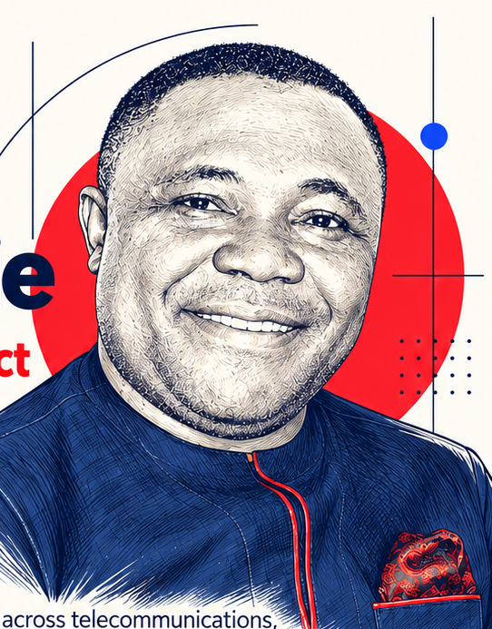 Illustrated portrait of Nnanke Harry Willie, founder and chief executive of HQSC